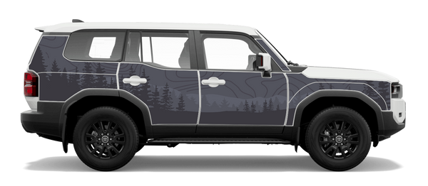 Toyota Prado 250 Series fitted with Pangolin armour panels in Dark Forest