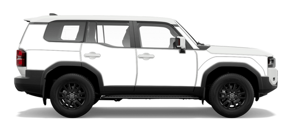 Toyota Prado 250 Series fitted with Pangolin armour panels in White